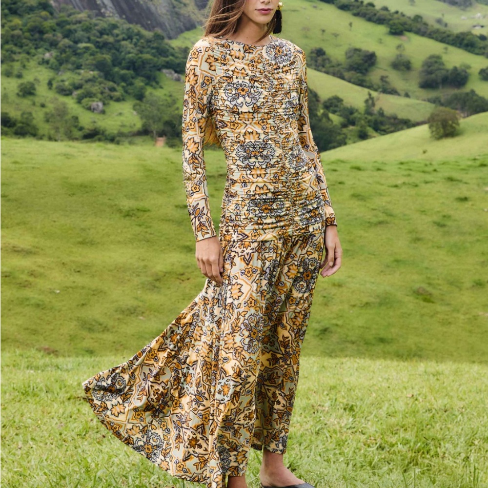 FARM Rio Winter Tapestry dress NWT